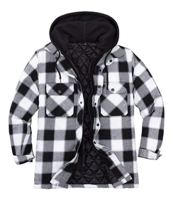 Veste en flanelle vintage de haute qualité pour homme, grande taille, à carreaux, épaisse, doublée, chemise en flanelle, veste à capuche pour homme, veste pour homme - Product Image 2