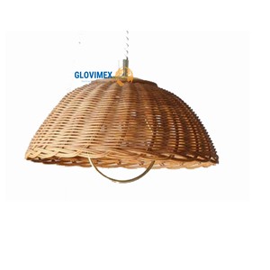 Nouveauté : Lustre en bambou et rotin, lampe suspendue vintage tressée pour la décoration intérieure d'hôtels, cafés et centres de villégiature - Product Image 1
