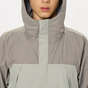 Wholesale Two Tone Color Block Windproof <b>Track</b> <b>Jacket</b> Low MOQ Training Windbreaker Pullover Supplier Custom Print Anorak <b>Jackets</b> - Product Image 3