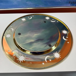Plato Base Dorado Elegante para Decoración de Mesa en Banquetes y Recepciones - Product Image 5