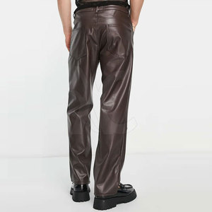 Pantalones de Cuero para Hombre de Alta Calidad con Diseño Moderno de Cintura Ajustable, Sensación Cómoda y Material Duradero - Product Image 2
