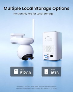 กล้องโซลาร์ไร้สายสำหรับภายนอกอาคาร ColorX Night Vision พร้อมแบตเตอรี่ใช้งานได้นาน 500 วัน หมุนได้ 360 องศา °   ระบบติดตามอัตโนมัติแบบแพน-ทิลท์, ไวไฟ 6 แบบดูอัลแบนด์ - Product Image 3