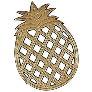 Support de plat créatif en aluminium moulé, motif ananas doré, résistant à la chaleur, pour table à manger et cuisine (vente en gros) - Product Image 5