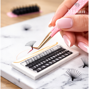 Pinzas Profesionales para Extensión de Pestañas de Acero Inoxidable Antimagnéticas de 10 mm con Agarre, Logotipo y Empaque Personalizables para Uso en Salón - Product Image 5