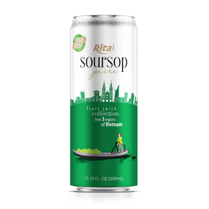 Boisson au jus de corossol de haute qualité 500ml en canette Rita, boisson gazeuse, emballage en boîte, type purée - Product Image 3