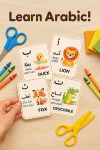 กล่องบรรจุภัณฑ์การ์ดคำศัพท์ภาษาอาหรับแบบพิมพ์ลายพิเศษสำหรับเด็กวัยเตาะแตะ อนุบาล มอนเตสซอรี่ และโรงเรียนอนุบาล - Product Image 3