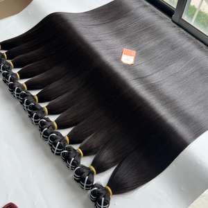 Vente chaude Double Dessiné Vierge Cuticule Aligné Extensions de Cheveux Raides Raw Vietnamien Style Vague de Cheveux Humains En Gros Bundle - Product Image 4