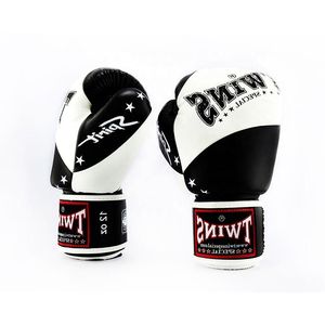 Gants de boxe sur mesure OEM pour jumeaux, fabriqués en cuir de vachette 100% véritable, fermeture auto-agrippante, équipement d'arts martiaux pour adultes. - Product Image 6