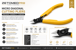 Ultra Flush Precision Diagonal <b>Cutters</b> Pliers 0.1-0.8mm ESD Safe Wire <b>Cutter</b> 4.5 Inch Stainless Steel CE ISO OEM - Product Image 2