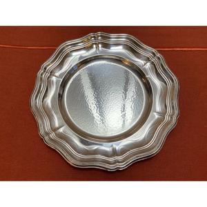 Assiette de service antique de style floral de 25 cm et 30 cm, en laiton de qualité alimentaire, pour la présentation des aliments, fournitures de restaurant - Product Image 2