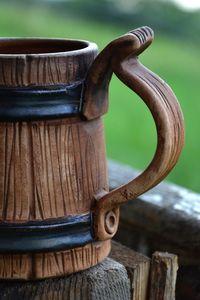 Mug en bois naturel léger, écologique et élégant pour café, lait, jus, design classique, utilisation à domicile, au bureau, dans les restaurants - Product Image 4