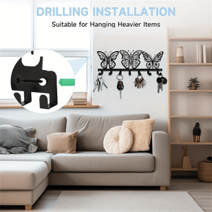 CIFbuy Moderno Porta Llaves de Pared con 7 Ganchos en Forma de Mariposa, Decoración para Entrada y Pasillo, Organizador de Correo y Llaves para TikTok y Temu - Product Image 5