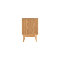 Mesita de Noche Contemporánea y Duradera para Dormitorio con Estante Abierto y Diseño de Fácil Montaje para Muebles del Hogar