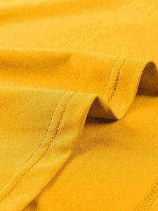 เสื้อสเวตเตอร์ถักมีฮู้ดแขนกุดสำหรับผู้ชาย สีเหลืองล้วน ทรงโอเวอร์ไซส์ สวมใส่สบายๆ สำหรับฤดูใบไม้ร่วง - Product Image 2