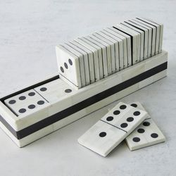 Juego de Dominó Clásico Ecológico con Fichas de Hueso Natural para Diversión - Product Image 6