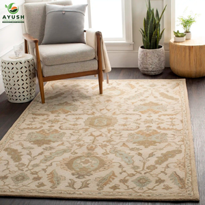 Tapis écologiques faits à la main en laine tuftée pour salon, chambre et maisons modernes - Product Image 1