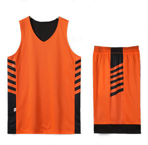 ชุดเสื้อบาสเก็ตบอลตาข่ายสีส้ม Victory แบบไม่มีแขน คอวี ระบายอากาศได้ดี พร้อมกางเกง ชุดทีม ไซส์ใหญ่ ผลิตจากโพลีเอสเตอร์ 100% เหมาะสำหรับทุกฤดูกาล - Product Image 1