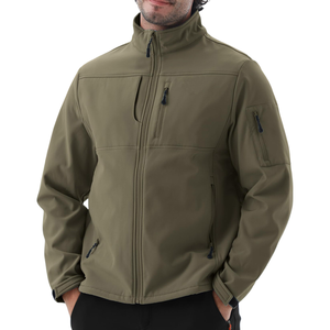 Veste d'extérieur pour homme de haute qualité, logo personnalisé, design unique, streetwear haut de gamme, coupe-vent softshell pour homme - Product Image 1
