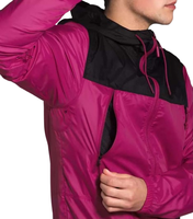 Veste coupe-vent légère à capuche pour homme, imperméable, de qualité supérieure, avec logo personnalisé sur le devant, idéale pour la randonnée