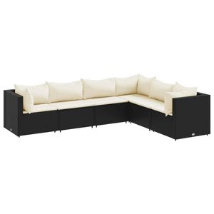 Set Lounge da Esterno Nero: Arredamento Elegante per Intrattenimento all'Aperto - Product Image 2