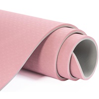 Tapete de Yoga DONG HANG Premium de Doble Color y 2 Capas de TPE, Ecológico, Antideslizante, Resistente al Agua y al Sudor, Fácil de Limpiar, Universal