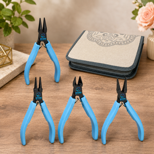 Professional Jewelry Making <b>Pliers</b> <b>Set</b> Round Nose Chain Nose Flat Nose End Cutting <b>Pliers</b> with Storage Case - Product Image 3
