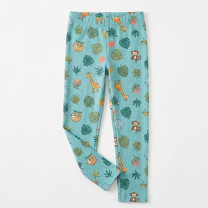 Leggings durables pour filles, taille élastique, tissu extensible confortable, idéal pour l'école et les activités ludiques - Product Image 1