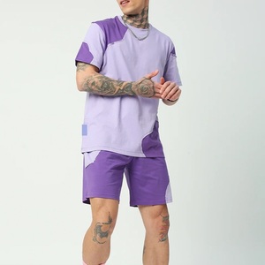 Conjunto Casual de Verano de 2 Piezas para Hombre, Camiseta y Pantalones Cortos con Bolsillos, 100% Algodón, Calidad de Lujo, Precios al por Mayor - Product Image 5