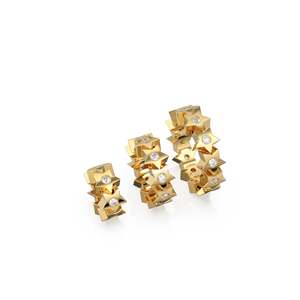Cuentas Hechas a Mano con Diamantes Reales y Oro Sólido de 18k, Diseño de Rueda Eterna - Product Image 5