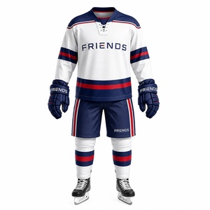 Breathable Eco-Friendly Lightweight Polyester Men's <b>Athletic</b> Jersey Shorts Comfortable Fit Sports Performance Ice Hockey Uniform - Product Image 1