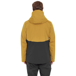 Veste de ski d'hiver unie pour homme, prix imbattable, manteau à capuche tendance avec logo frontal, tenue décontractée pour sports de neige, vente chaude - Product Image 2