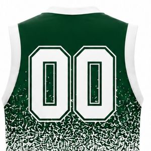 Green White Volleyball Sleeveless <b>Shirt</b> Athletic Team Sports Top Performance Wear Practice Match Uniform Clothing - Product Image 6