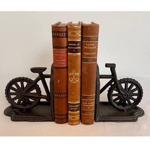 Sujetalibros Decorativos de Hierro con Forma de Bicicleta, Soporte de Libros de Metal Resistente, Sujetalibros Vintage con Diseño de Bicicleta para Estantes, Oficina, Hogar, Decoración de Biblioteca - Product Image 5