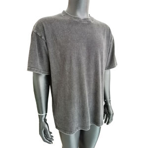 Camiseta de Estilo Urbano con Hombros Caídos, Corte Cuadrado, Personalizada, de Alta Calidad, para Hombre, Tallas Grandes, 100% Algodón, Transpirable, con Estampado Fotográfico, en Oferta - Product Image 3