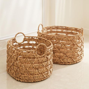 Cesta de Mimbre de Jacinto de Agua Elegante, Funcional y Hermosa, Diseño Interior Tejido, Almacenamiento de Ropa para Decoración del Hogar en Vietnam - Product Image 2