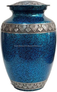 Urna Funeraria de Aluminio Estilo Americano Personalizada, Color Azul Bosque, para Cenizas Humanas y de Mascotas, Capacidad de 200 Pulgadas Cúbicas, Diseños Personalizables - Product Image 6