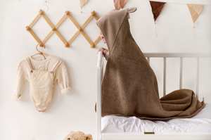 Toalla de Baño con Capucha para Bebé, Personalizada con Monograma y Orejas, Toalla de Baño de Algodón Suave para Bebé, Envoltura de Baño con Capucha para Niños Pequeños, Regalo - Product Image 3