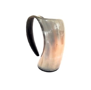 Juego de Vasos Vikingos de Cuerno de Buey Premium con Soporte de Madera y Funda Incluidos, Jarra de Cerveza Natural Pulida, Venta al por Mayor para Exportadores - Product Image 2