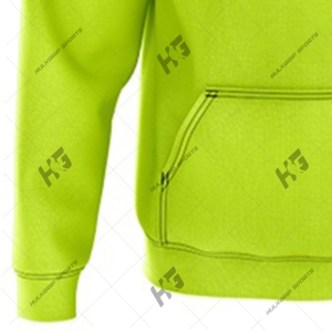 Sudadera con Capucha Unisex de Forro Polar Negro Grueso para Invierno, con Logotipo Bordado Personalizado, 100% Algodón, Excelente Calidad de Costura - Product Image 6