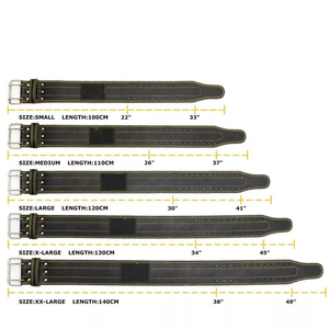 Ceinture de musculation en cuir de qualité export, réglable et robuste, pour la musculation et les équipements de fitness des marques de renom - Product Image 5
