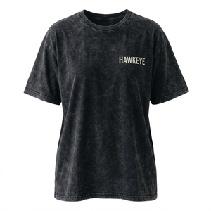 Wholesale Manufacture High Quality Streetwear <b>Blank</b> T Shirt gsm Heavy <b>Weight</b> Print logo Acid Wash Women's T-shirts - Product Image 2