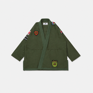 Kimono de Jiu Jitsu Verde Oliva Star Sports 450GSM, Kimono de BJJ Personalizado de Algodón Premium, Proveedor Mayorista de Uniformes de Entrenamiento y Competición - Product Image 1