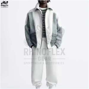 Nuevas chaquetas vintage de forro polar Sherpa 100% algodón, chaquetas sólidas para hombre - Chaquetas Sherpa transpirables e impermeables para invierno - Product Image 6