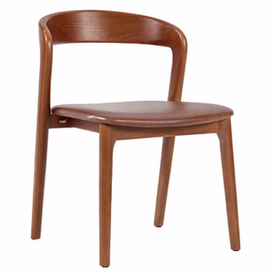 Silla de Comedor Lenggok de Madera de Teca Escandinava, Calidad de Exportación, Estructura Resistente, Elegante, para Hogar, Cocina, Restaurante - Product Image 1