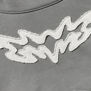 Custom Distresssed Embroidered High Quality Heavyweight Baggy Hoodie Thick Cotton Fleece Oversized 420 GSM Hoodie for Women - Product Image 6