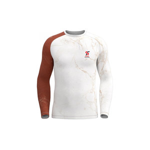 T-shirt de compression à manches longues pour homme, design Solid Trader Elite, coutures renforcées durables, idéal pour l'entraînement et la protection contre les éruptions cutanées - Product Image 1