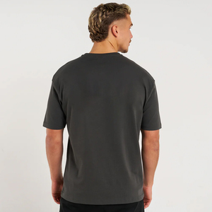 T-shirt de sport pour homme gris foncé, nouveau modèle, coupe ample, manches courtes, motif lettres, en Spandex/Polyester, col rond, anti-boulochage, 200g, été - Product Image 1