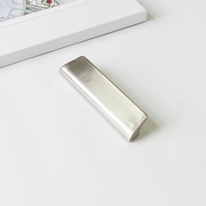 Poignée de tirage en alliage de zinc moderne, finition nickel brossé, pour armoire de cuisine, meuble, placard, tiroir de salle de bain – Vente directe usine - Product Image 1
