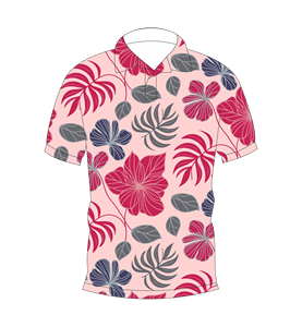 Camisa Polo con Estampado Floral Tropical para Hombre, Sublimación Personalizada, Manga Corta, Verano, Casual, Transpirable, Ligera, para Golf - Product Image 4