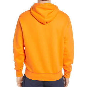 Sweat-shirt à capuche unisexe orange, coupe classique, en molleton, décontracté, avec poche avant, pour l'automne - Product Image 2